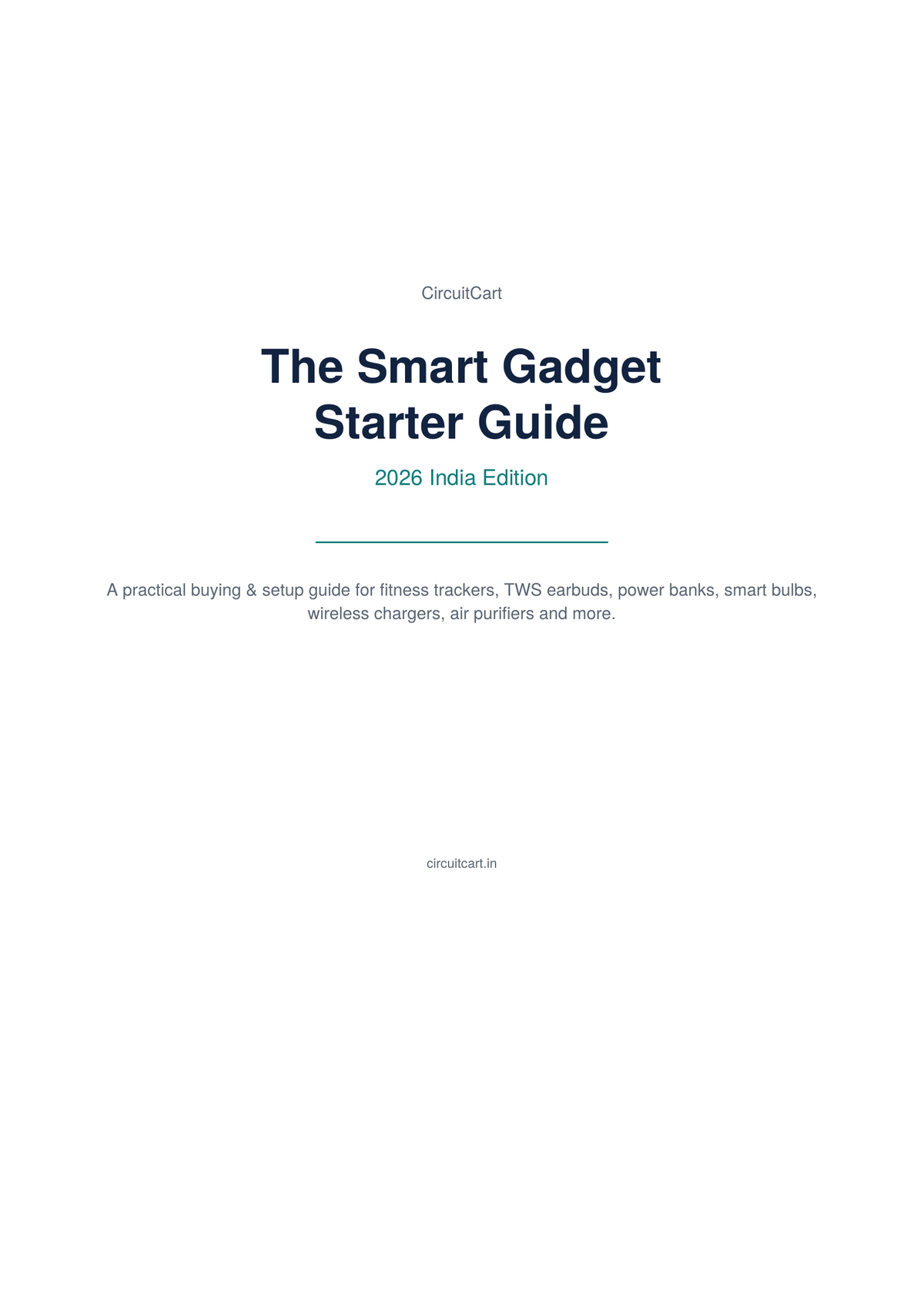 The Smart Gadget Starter Guide — 2026 India Edition (PDF) - ZypHub