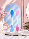 2-in-1 Face Cleansing Brush & Skincare Spatula