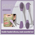 2-in-1 Face Cleansing Brush & Skincare Spatula