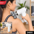9-in-1 Massager Gun With Interchangeable Heads For Relaxation - ZypHub