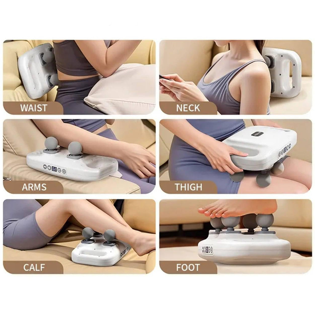 4 Heads Massage Gun Machine For Pain Relief - ZypHub